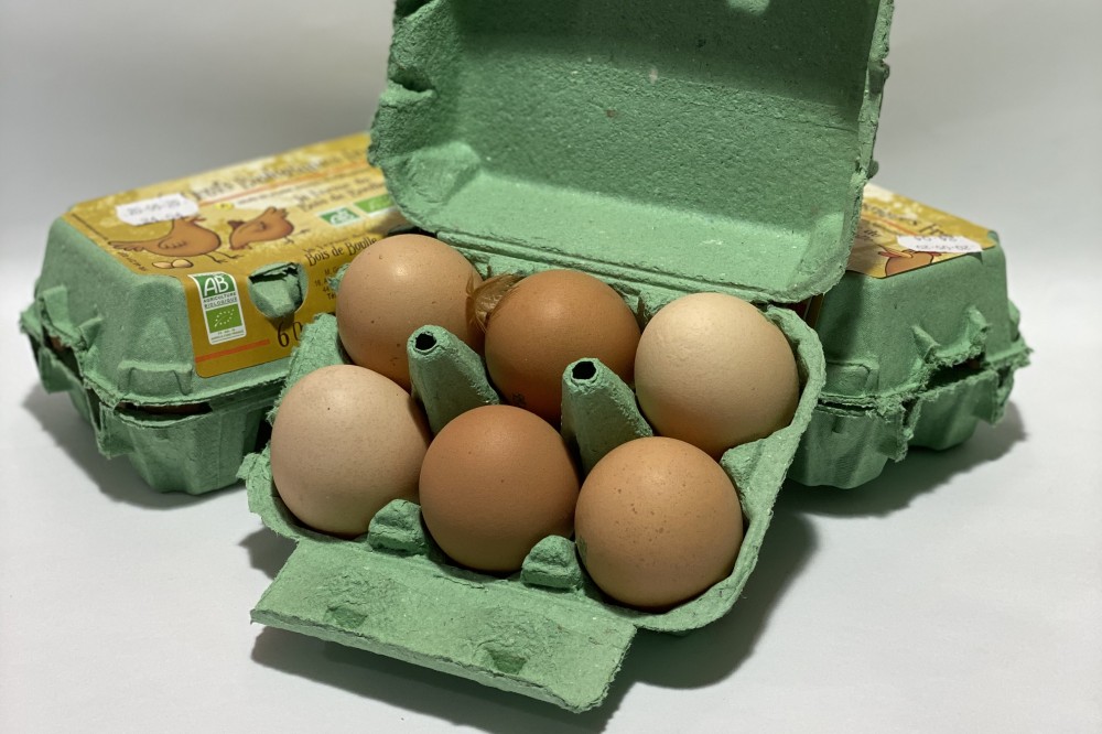 image Boîte de 6 œufs biologique