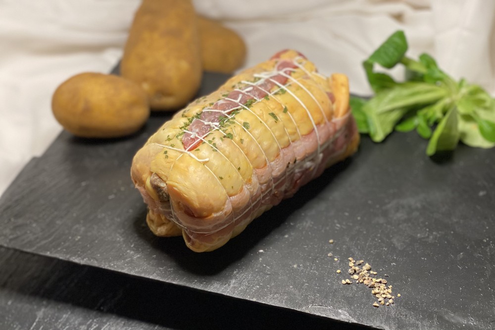 image Rôti de chapon foie gras & griottes