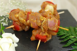 Brochette poulet paprika